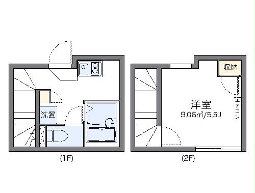 レオネクストEgawaⅡの間取り