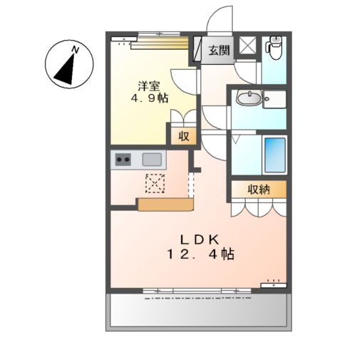 エバーエデンAの間取り
