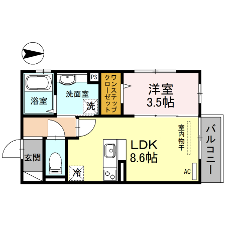 シャルム総持寺の間取り
