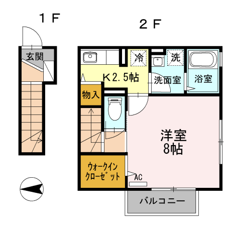 Maison Verte(メゾンヴェール) Bの間取り