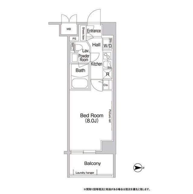 コンフォリア新宿の間取り