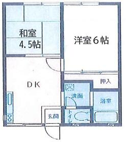 ハイツ栴檀の間取り