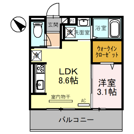Cozy Cote 上鳥羽の間取り