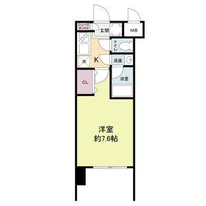 レジディア新大阪の間取り