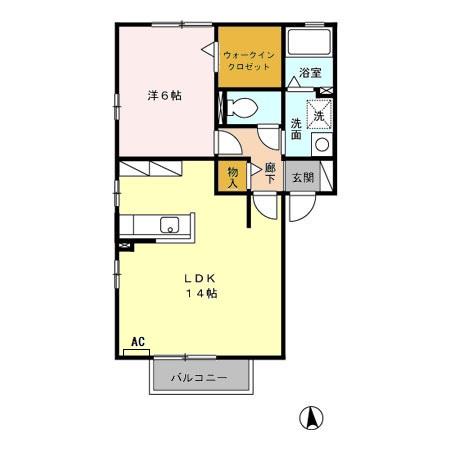 プルミエ Aの間取り