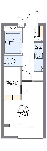 レオパレスウィズユーの間取り