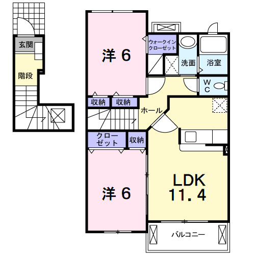 Belle・Fleurの間取り