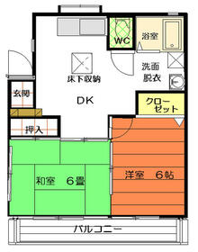 カームハイツの間取り