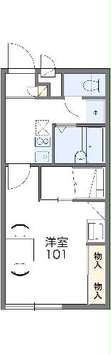 レオパレスドリーム みすずの間取り