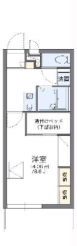 レオパレスおたか森の間取り
