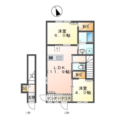 プライトリーの間取り