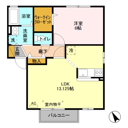 ディアクレスト Fの間取り