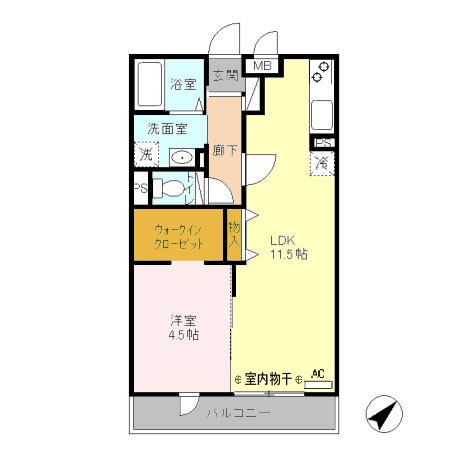 Blossom GardenⅡの間取り
