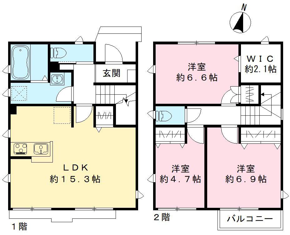 白岡戸建EFGの間取り
