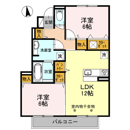 サニーサイド聖蹟 Ⅰの間取り