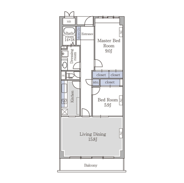 アーバンコート市ヶ谷の間取り
