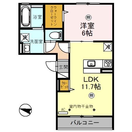 ホワイトハイツⅡの間取り