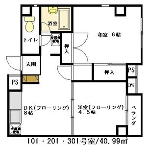 プログレス国立の間取り