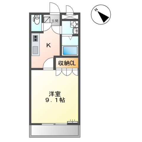 ヒルズ ミヤコの間取り