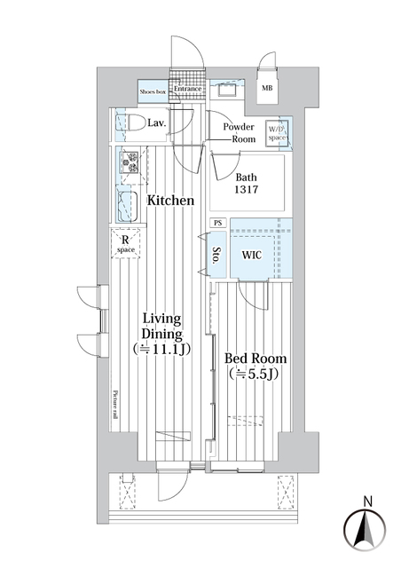 L・BASE押上Southの間取り