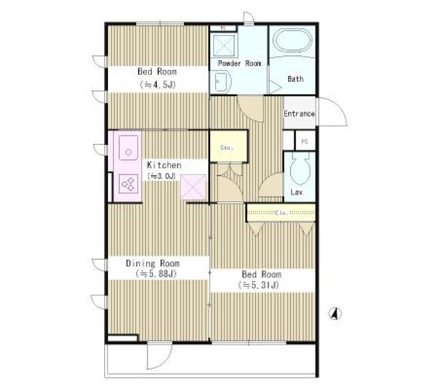 馬場ハウスの間取り