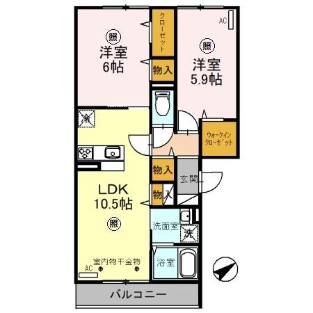 エーデルハイムⅢ・303号室の間取り