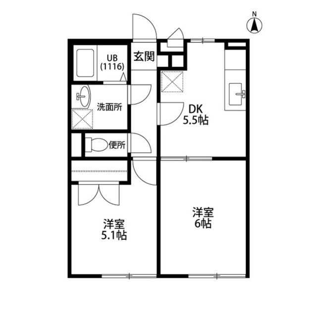 プレジール Rの間取り
