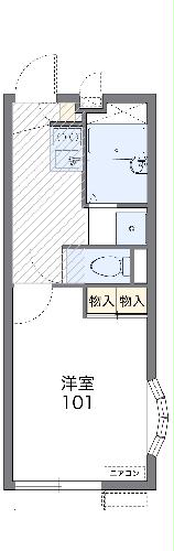 レオパレスピッコロの間取り