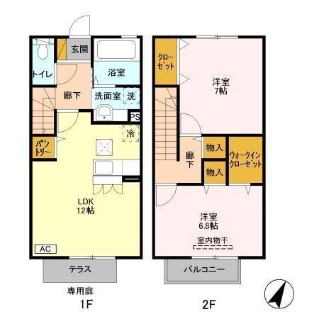 ヴェルドミール　Aの間取り