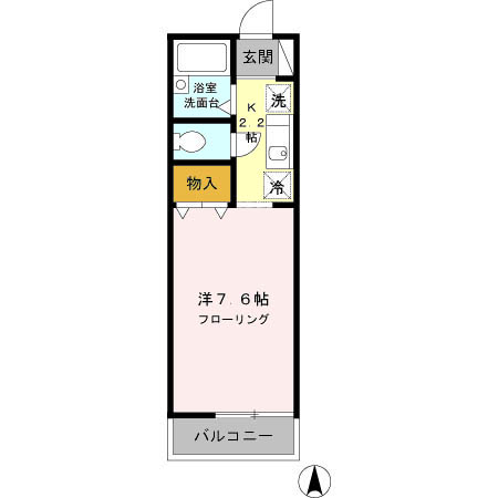 ヴィラ・ファミーユ Aの間取り