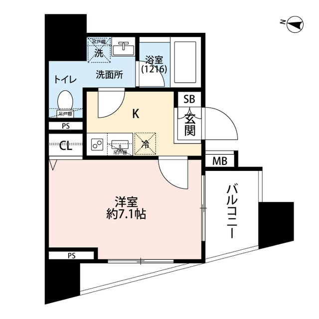 プレール・ドゥーク大森町の間取り