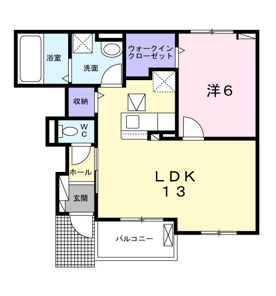 エトワール寺田Ⅰの間取り