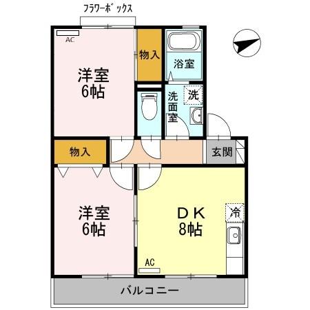 アヴァンティコート Aの間取り
