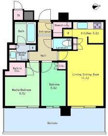 パークシティ中央湊ザタワーの間取り
