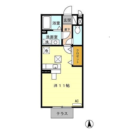 グレイスガーデン Aの間取り