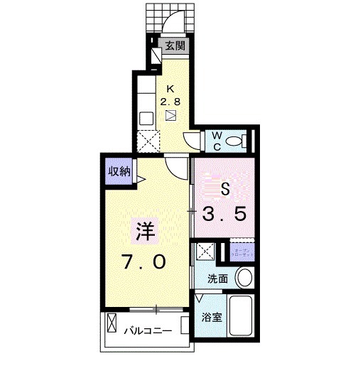 プラザ九源Ⅱの間取り