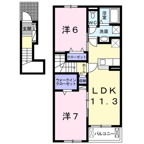 プレシ ユイットの間取り