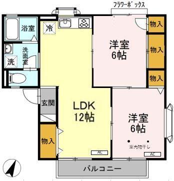 サニーコート谷田の間取り