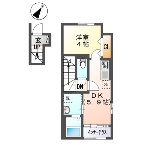 ドレッセ・Sの間取り