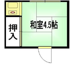 第一月岡荘の間取り