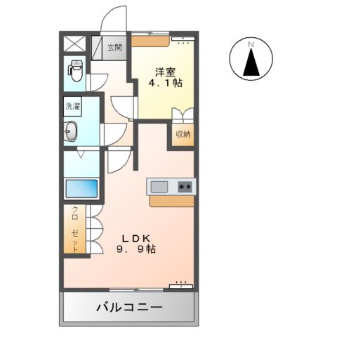 クレシアBの間取り