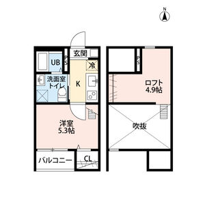 コンフォート上高畑(コンフォートカミタカバタ)の間取り