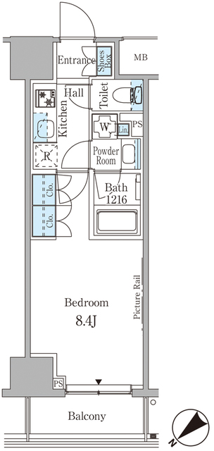 ルビア赤坂の間取り