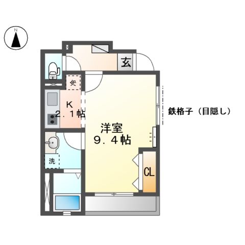 Comodo大坪の間取り