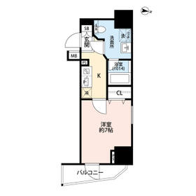 プレール・ドゥーク大森町・603号室の間取り
