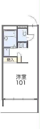 レオパレス玉幡の間取り