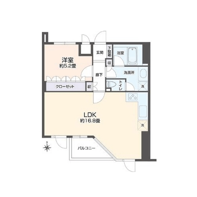 リエトコート四谷の間取り