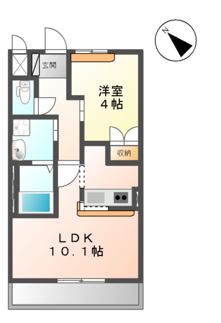 メゾンドシュシュ(maison de chou-chou)の間取り