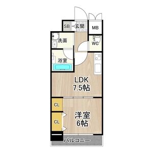 ジューム南船場の間取り