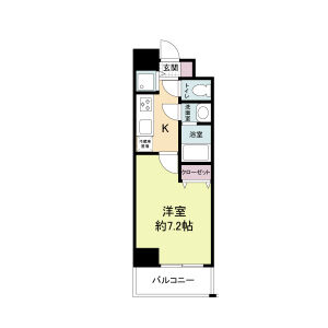 サムティ阿波座Lussoの間取り